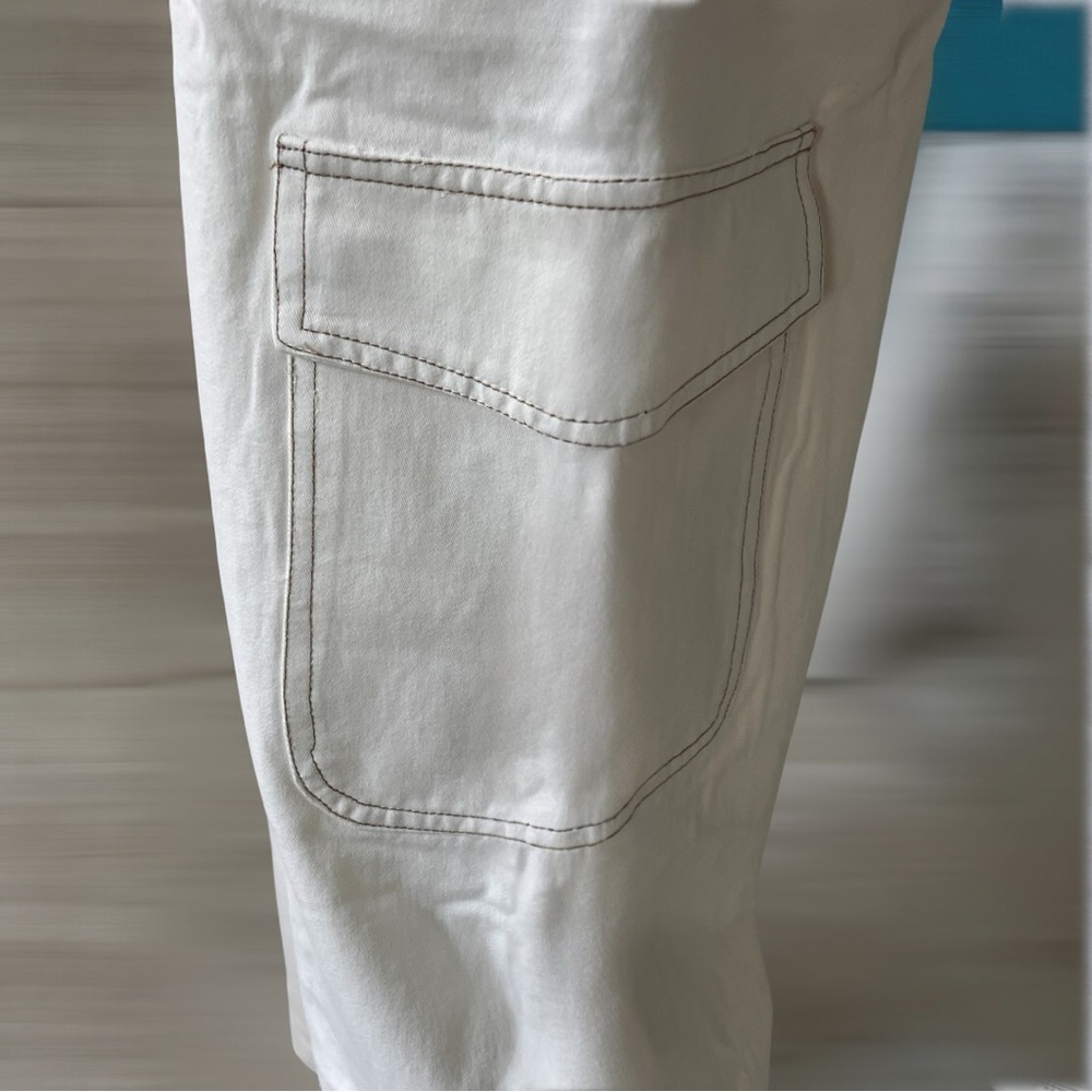 DAY -MOON off white wide leg pull on pants S M L - Picture 5 of 8